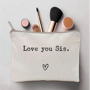 Love You Sister Tolietry Bags (Lot of 2) NEW!